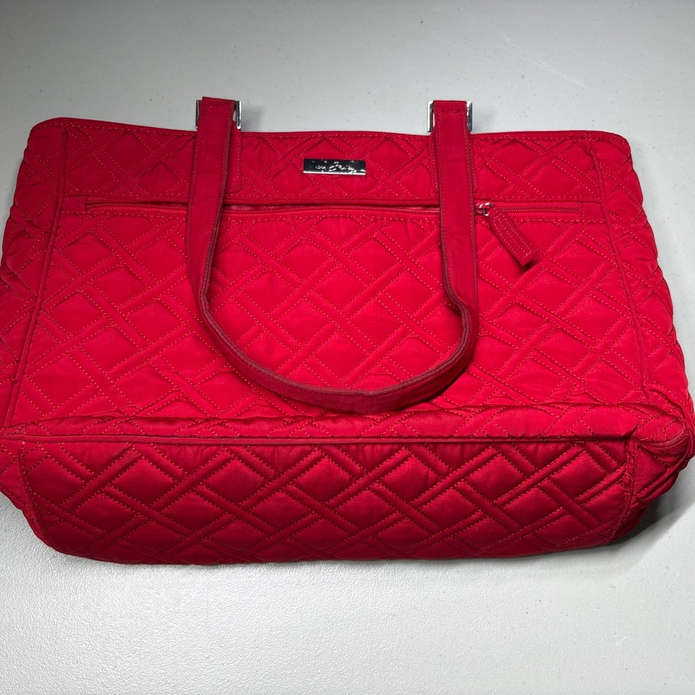 Vera Bradley Triple Compartment Travel Bag Cherry Red To Go Carry On